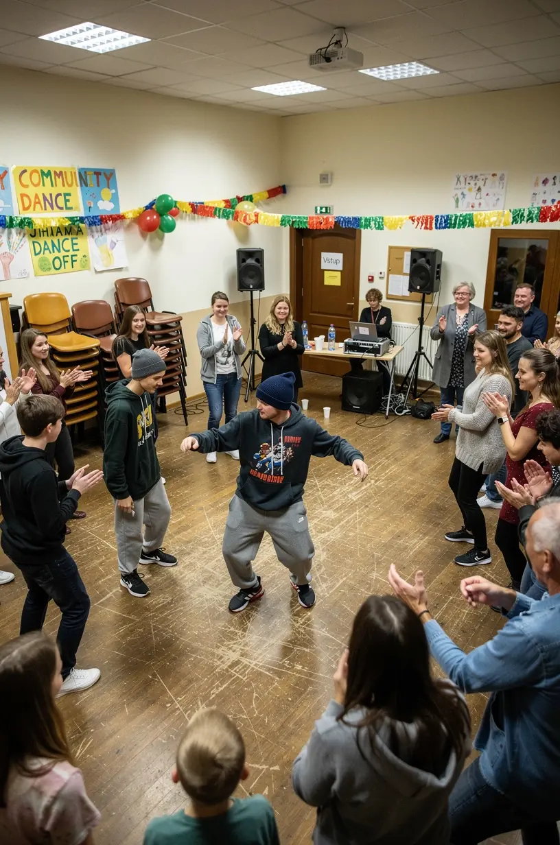 Community members networking at a local event