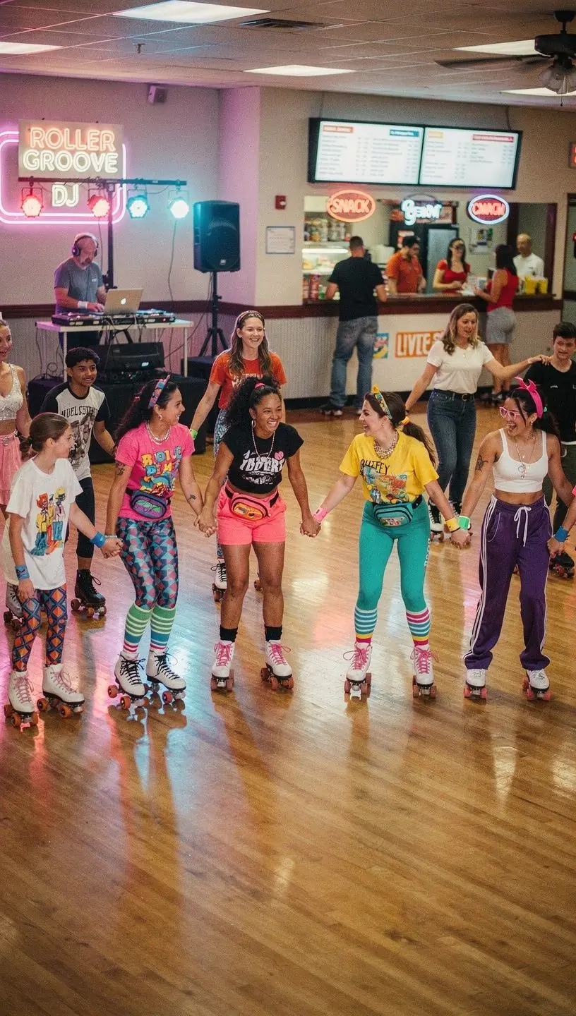 Community members enjoying a vibrant neighborhood event.